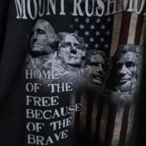 Mount Rushmore Graphic Tee - Black, America 250